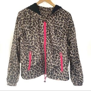 Athletic Collection Leopard Print Raincoat